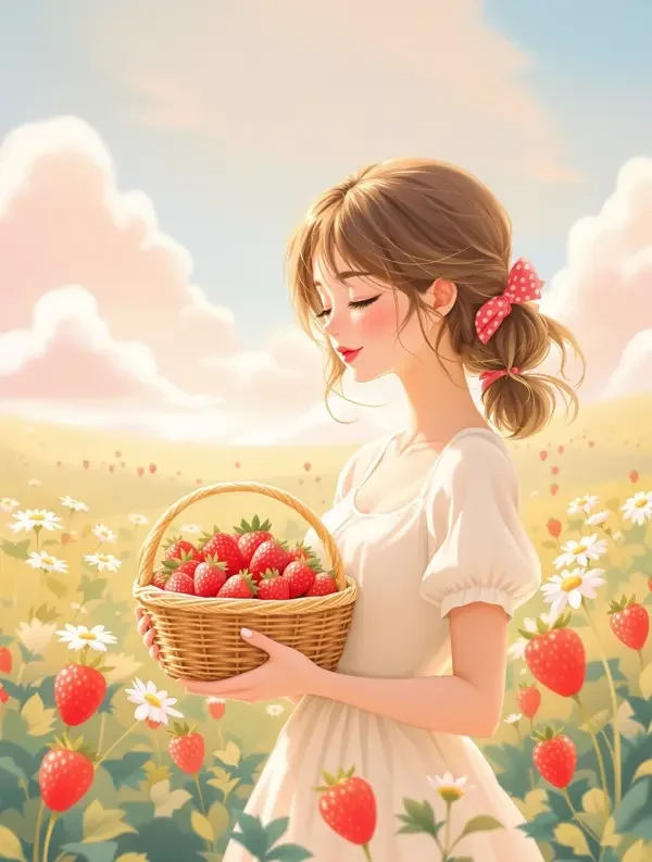 草莓味的夏天封面图，甜宠短剧高清短剧