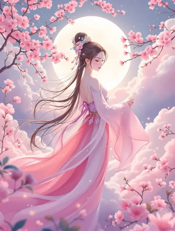 桃夭仙梦封面图，古风仙侠高清短剧